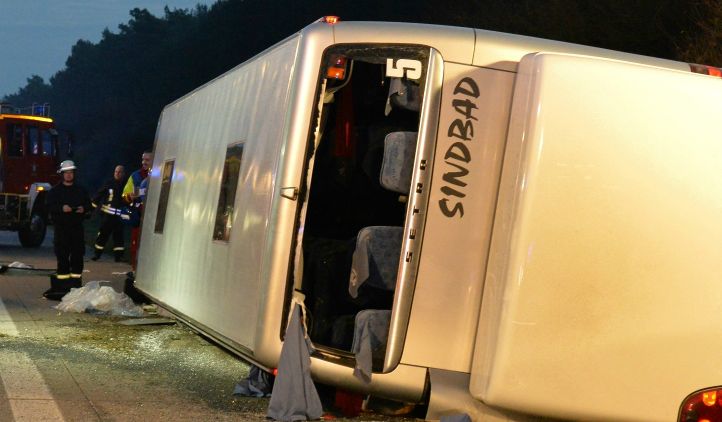 Autobus nesreca ilustracija