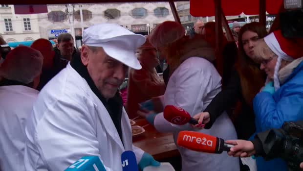 Bandić dijelio bakalar: Želim da svi delamo i bolje živimo