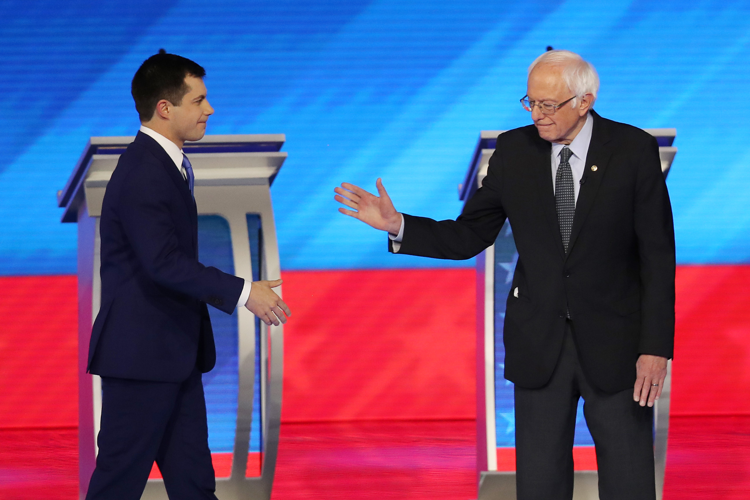 Bernie Sanders Pete Buttigieg