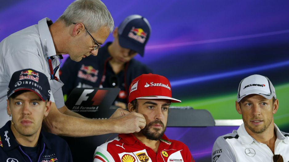 button alonso vettel