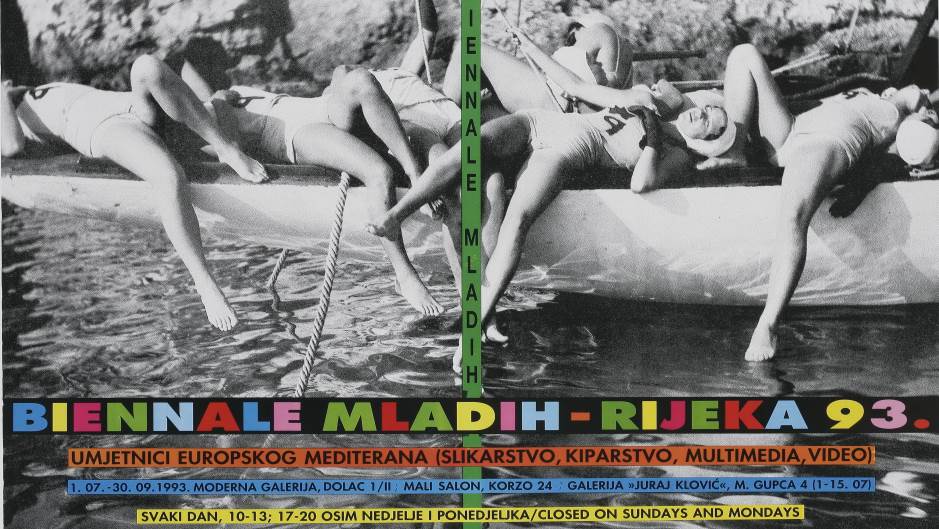 Đanino Božić_Plakat za izložbu Biennale mladih_Rijeka 93.,1993