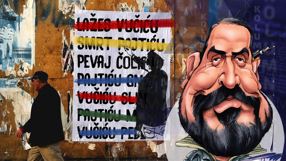 draza-petrovic-kolumna-poster-grafiti