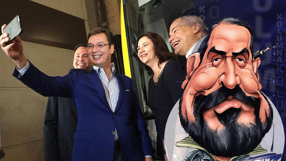 draza petrovic kolumna poster vucic selfi