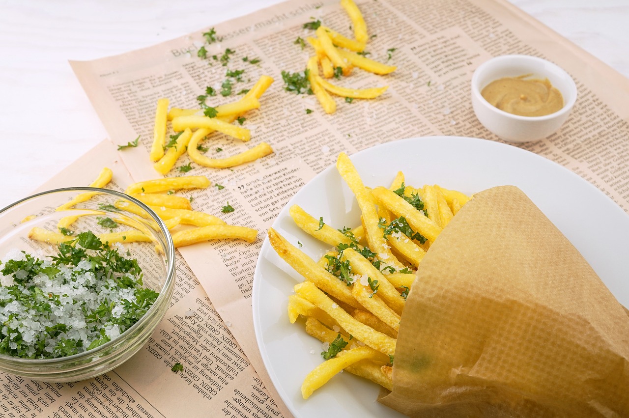 pommes frites, pomfrit