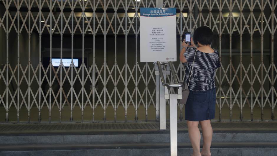 Hongkong, železnica, prekid rada
