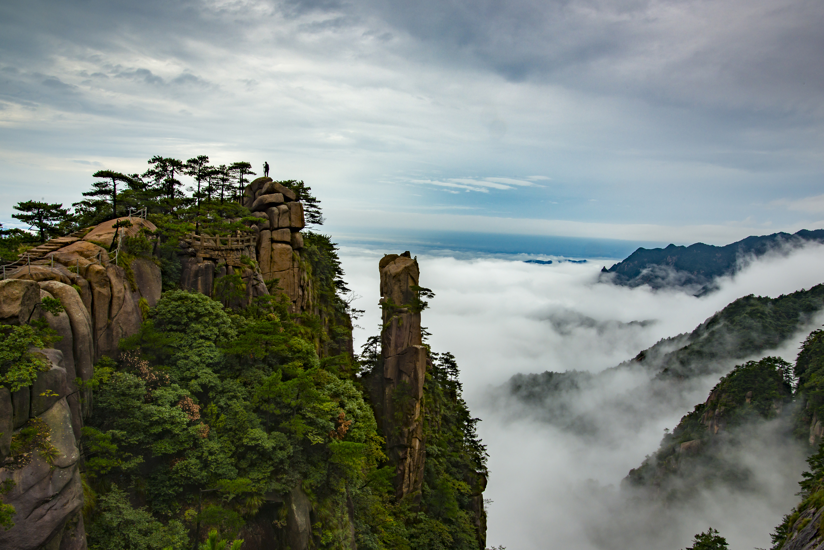 Jiuhuashan UNESCO Global Geopark Jiuhuashan Kina