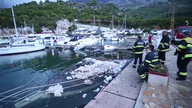 Kod Makarske izgorjela tri broda