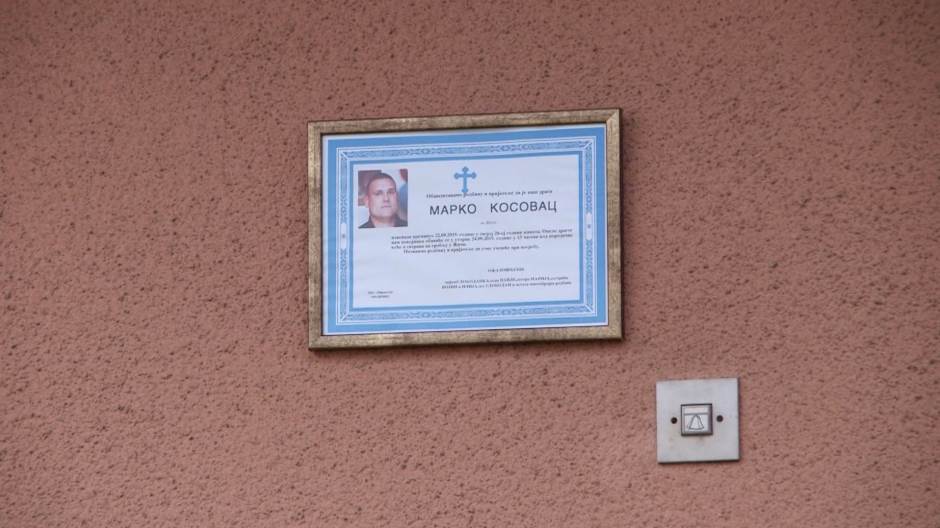 Marko Kosovac, umrlica