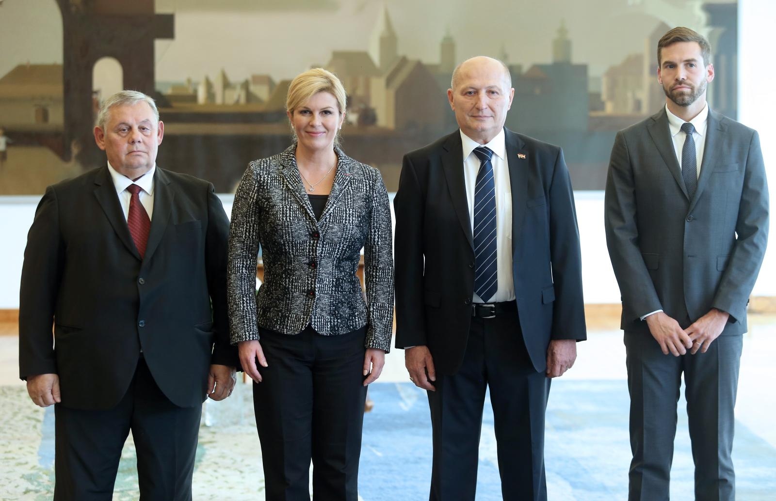 Mato Arlović, Kolinda Grabar Kitarović, Miroslav Šeparović, Goran Selanec