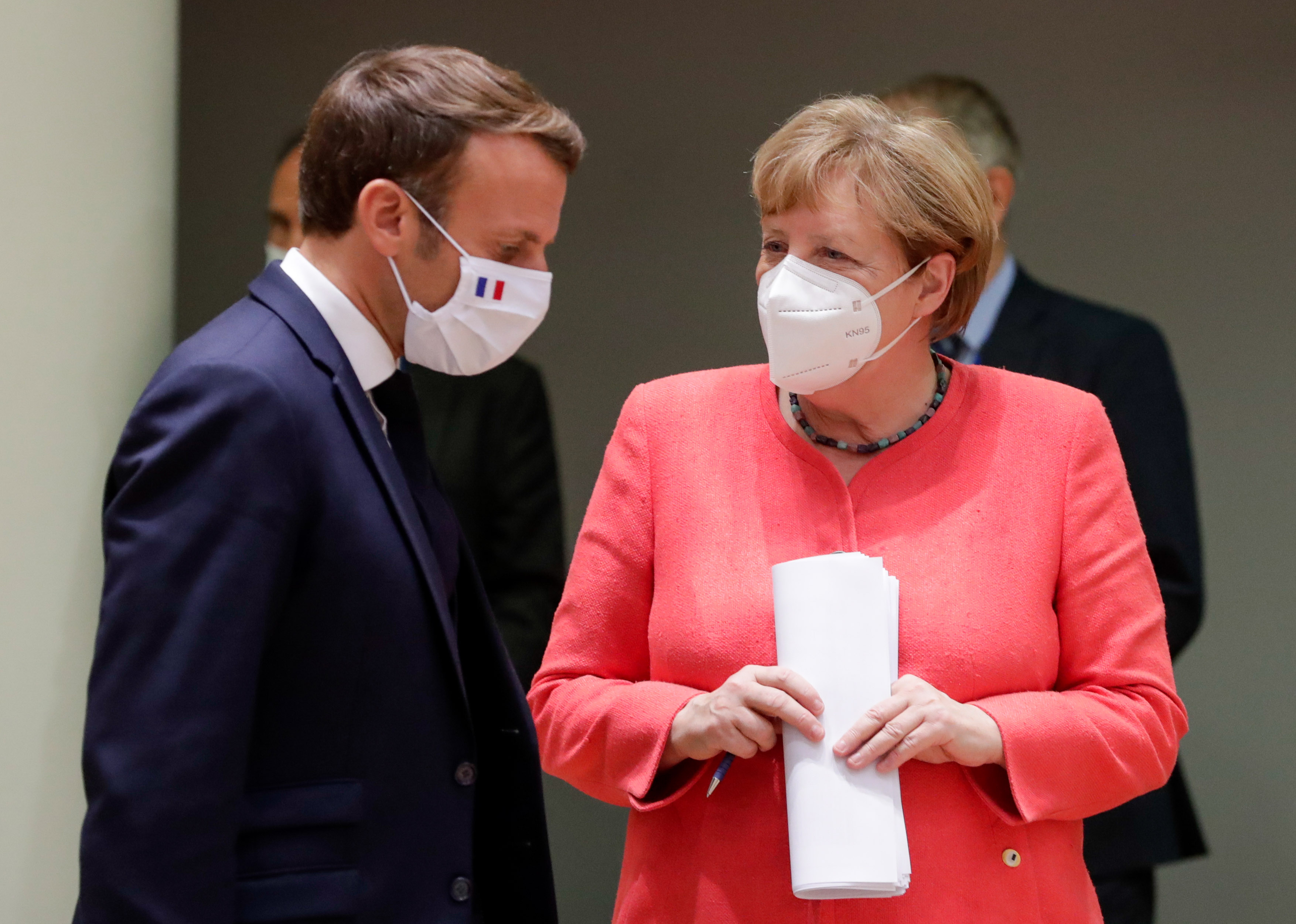 Merkel; Macron