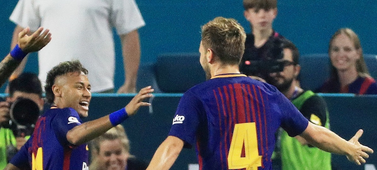 Neymar Rakitić Mike Ehrmann  Staff