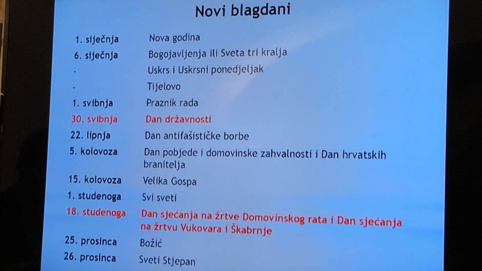 novi blagdani