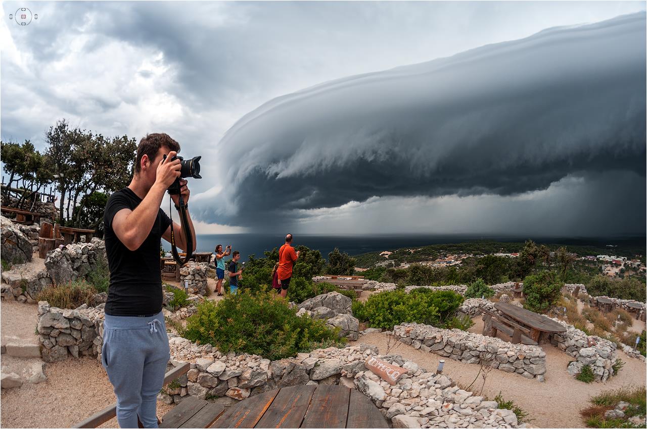 Panorama Arcus (Shelf) oblaka iznad grada Lošinja1