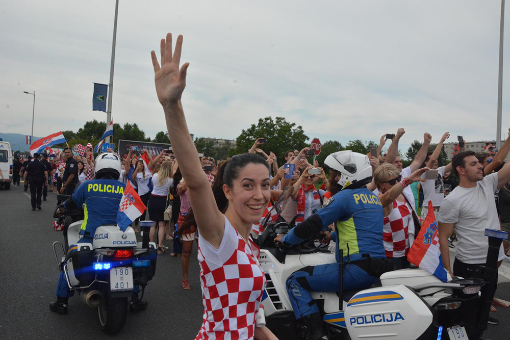 POLICIJA Docek Hrvatskih fudbalera Foto MUP (22)