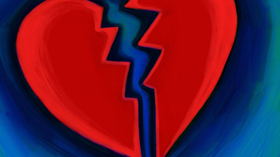 prekid srce ilustracija