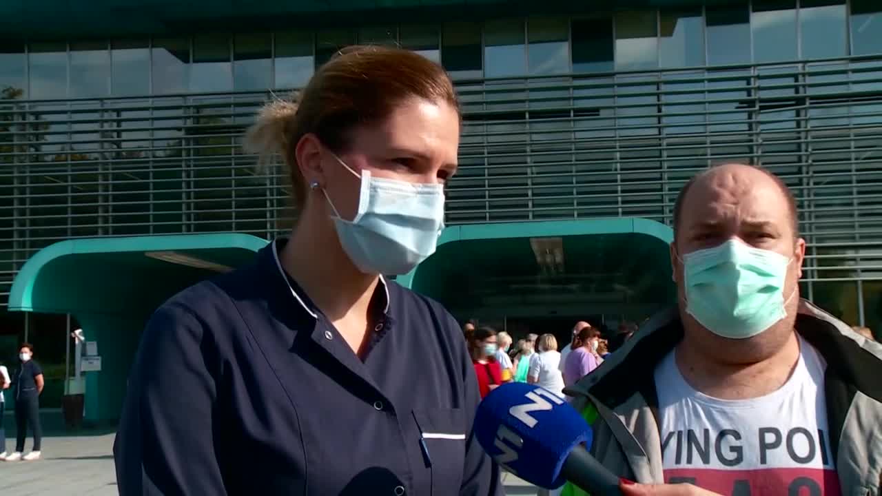 Prosvjed liječnika i sestara ispred KB Dubrave: Izgaramo! Malo nas je