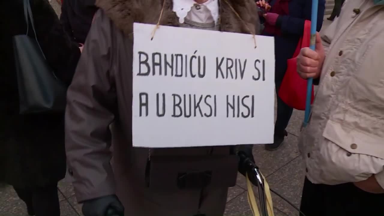 Prosvjed protiv Milana Bandića u Zagrebu