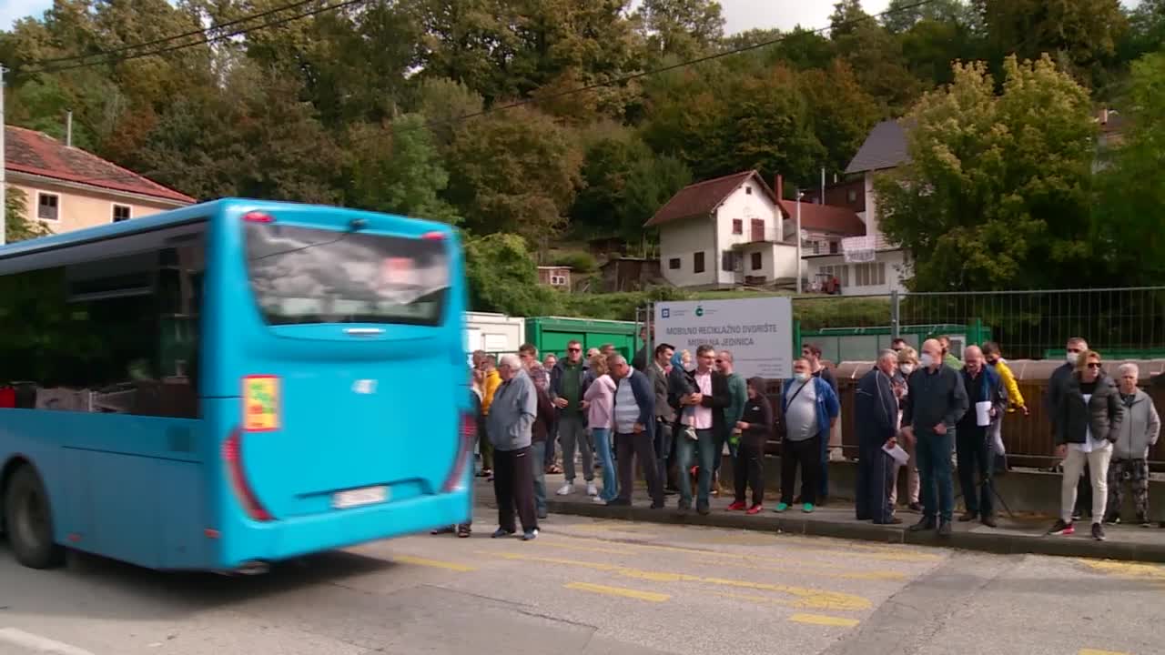 Prosvjed zbog reciklažnog dvorišta na Črnomercu