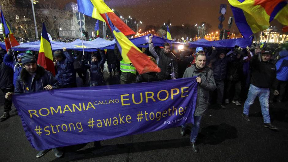 Protest, Rumunija