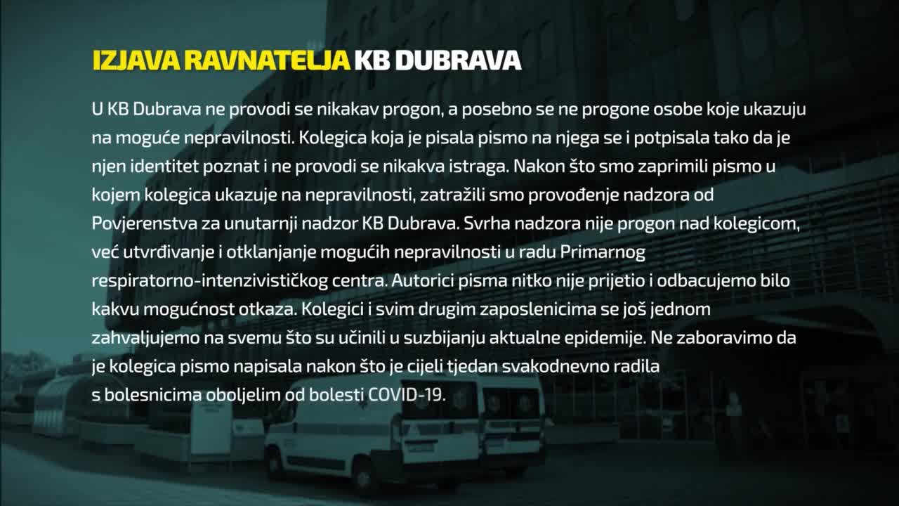 Ravnatelj KB-a Dubrava: Nikoga ne progonimo, kolegica neće dobiti otkaz
