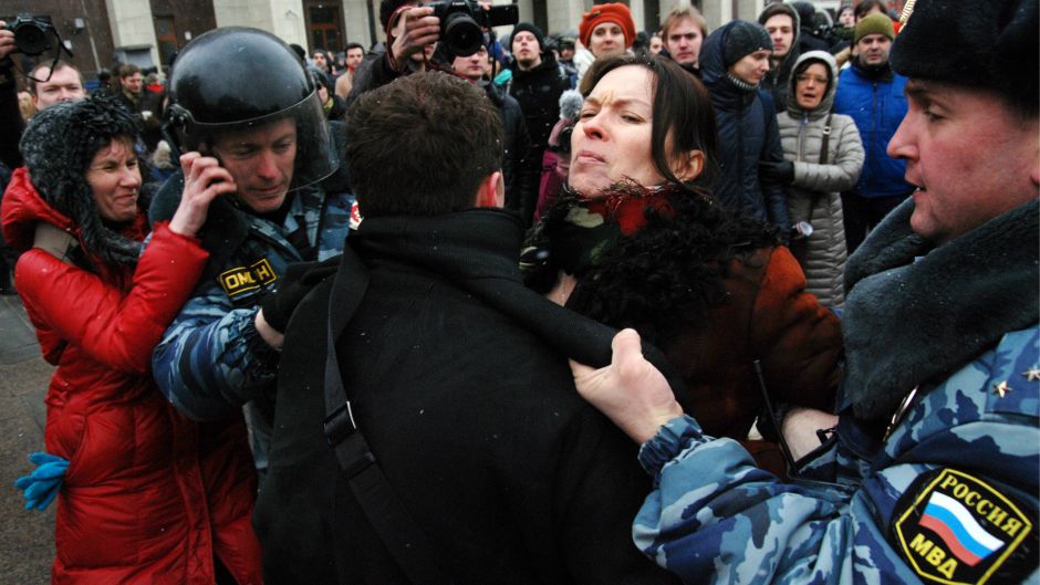 rusija policija akcija