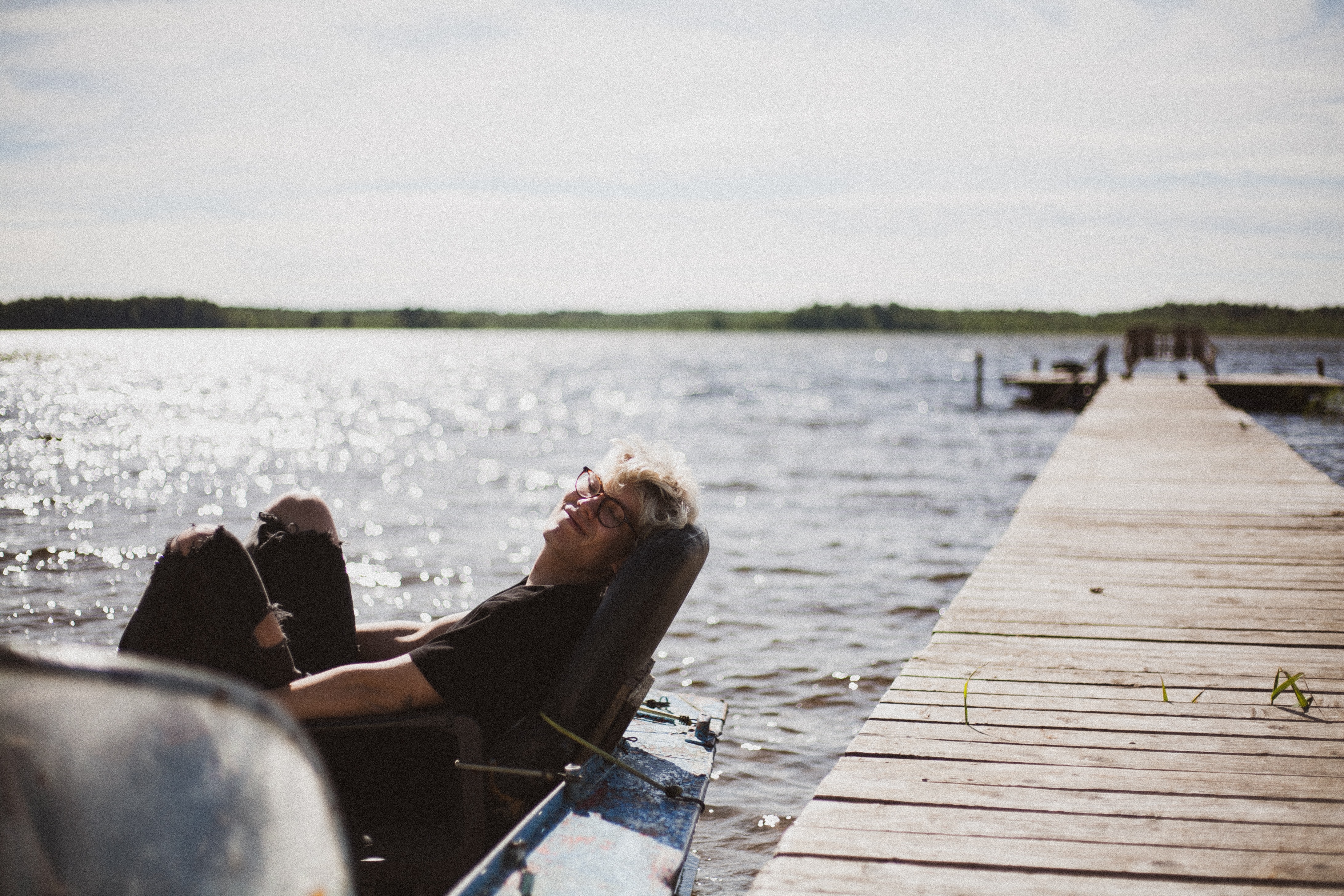 sunce, sunčanje, odmor, muškarac, dečko, more