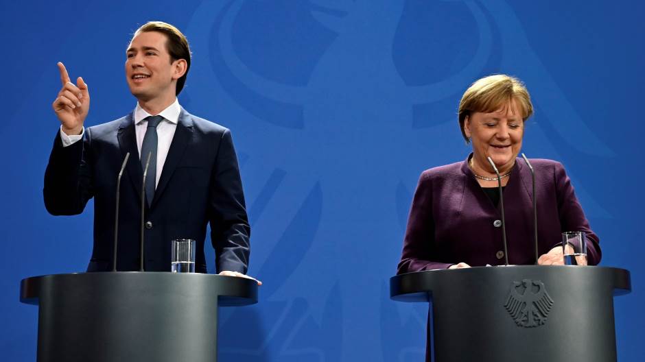 Sebastian Kurz Angela Merkel