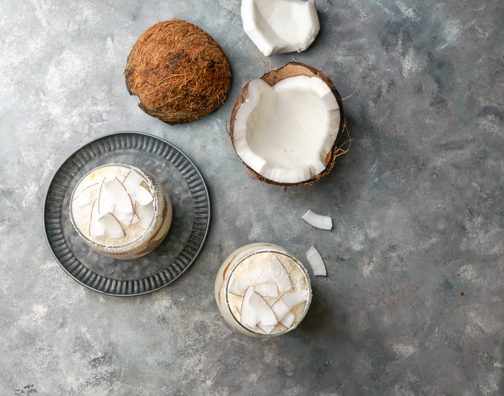 Coconut,Tiramisu,In,Glass,,Typical,Desert,Of,Latin,America,Region,