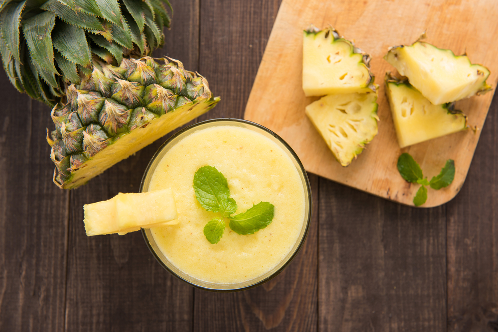 ananas, smoothie, sok od ananasa