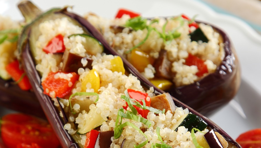 riža, povrće, obrok, patlidžani, ručak, večera, jelo, zdrava hrana, vegetarijanstvo