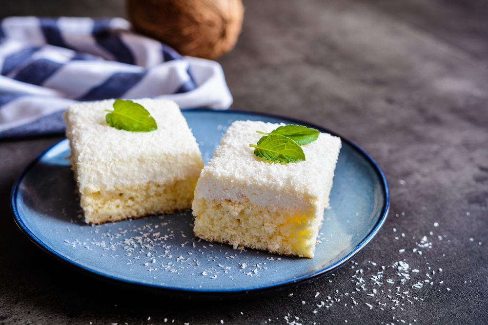 kolač, kolač od kokosa, kokos, krema, desert