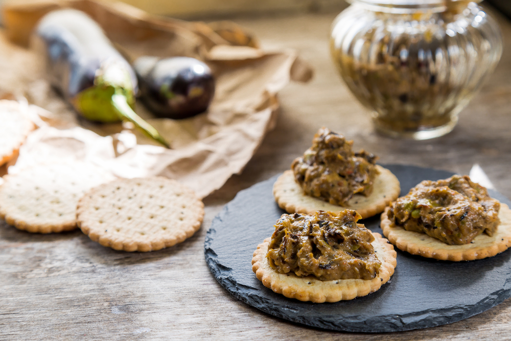 namaz, patlidžan, obrok, hrana, snack, krekeri
