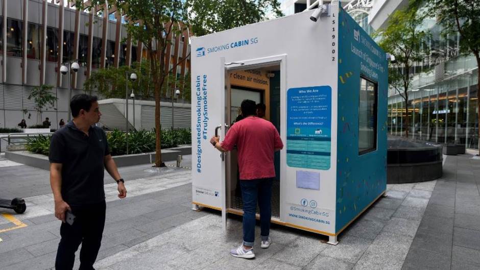 Singapur, pušačka kabina