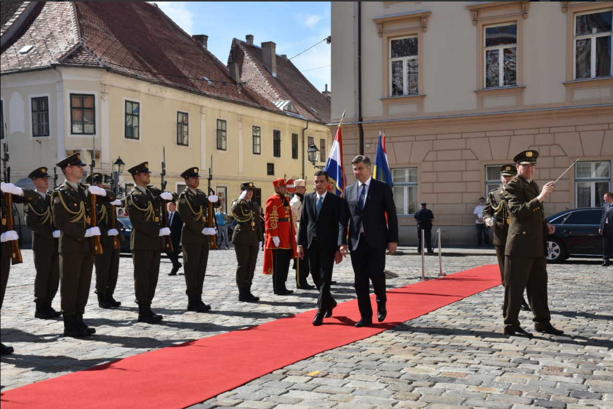 Sorin Grindeanu i Andrej Plenković