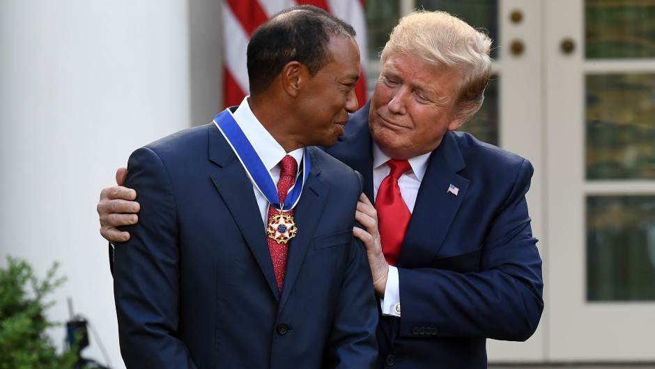 Tiger Woods i Donald Trump
