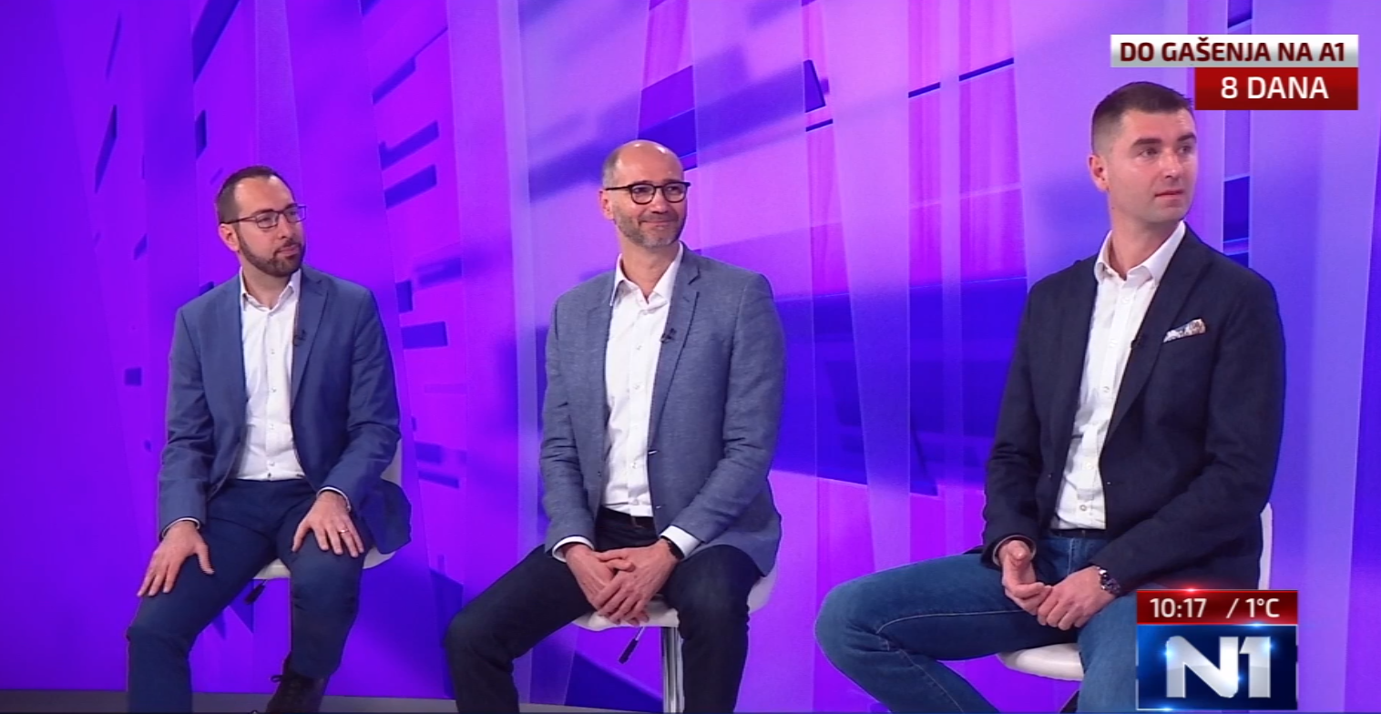 Tomislav Tomašević, Joško Klisović, Davor Filipović, TNT, debata