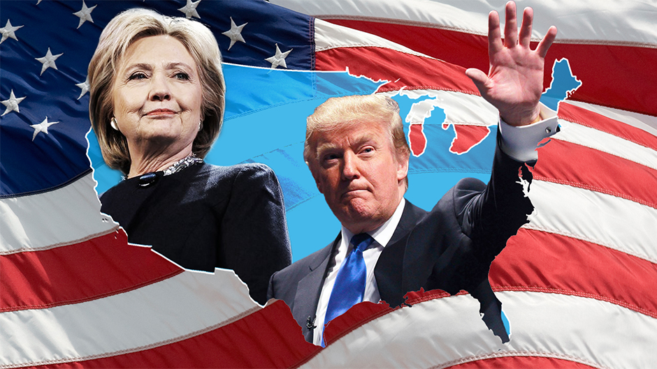 Trump hilari  mapa zastava