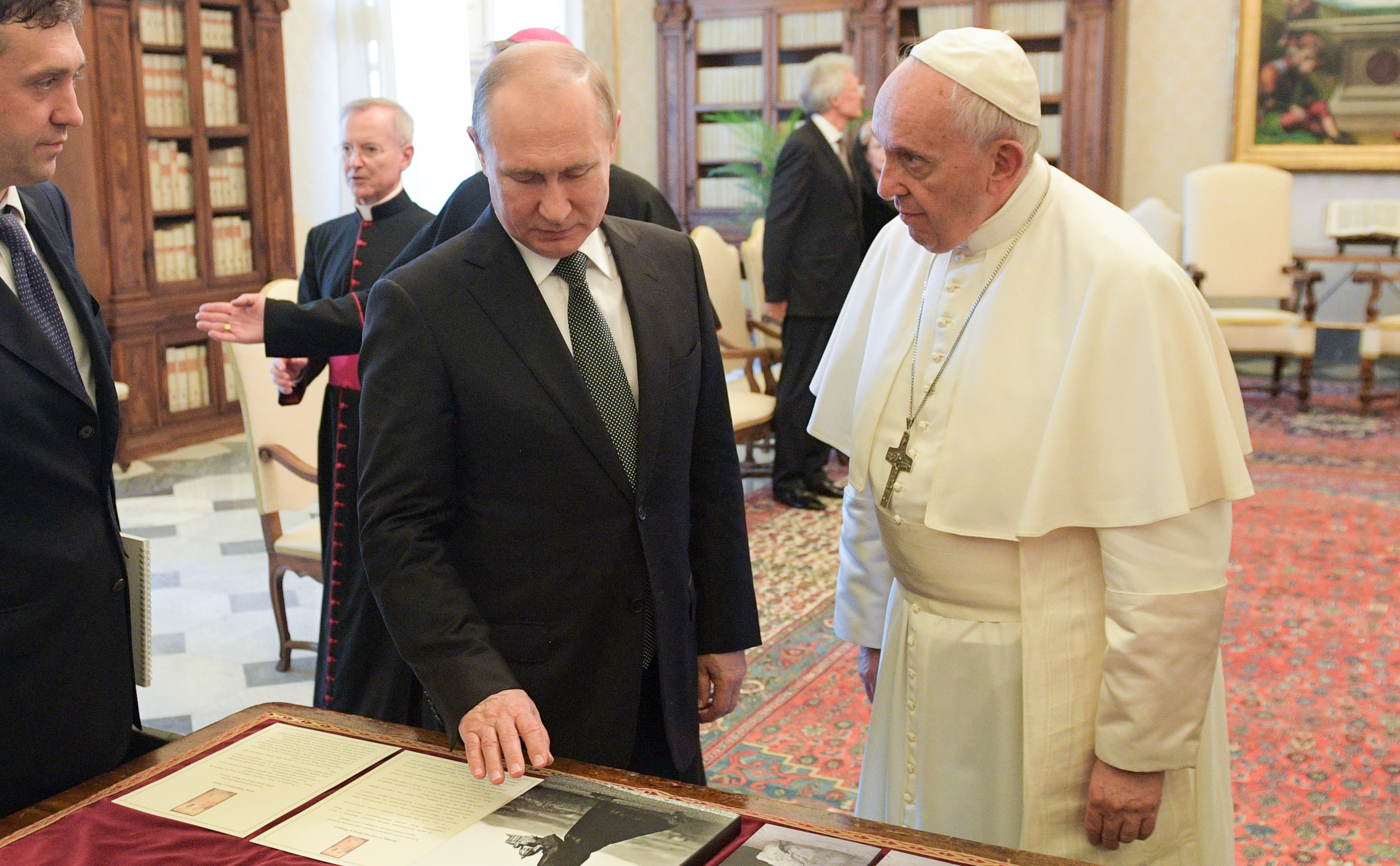 Vladimir Putin i Papa Franjo