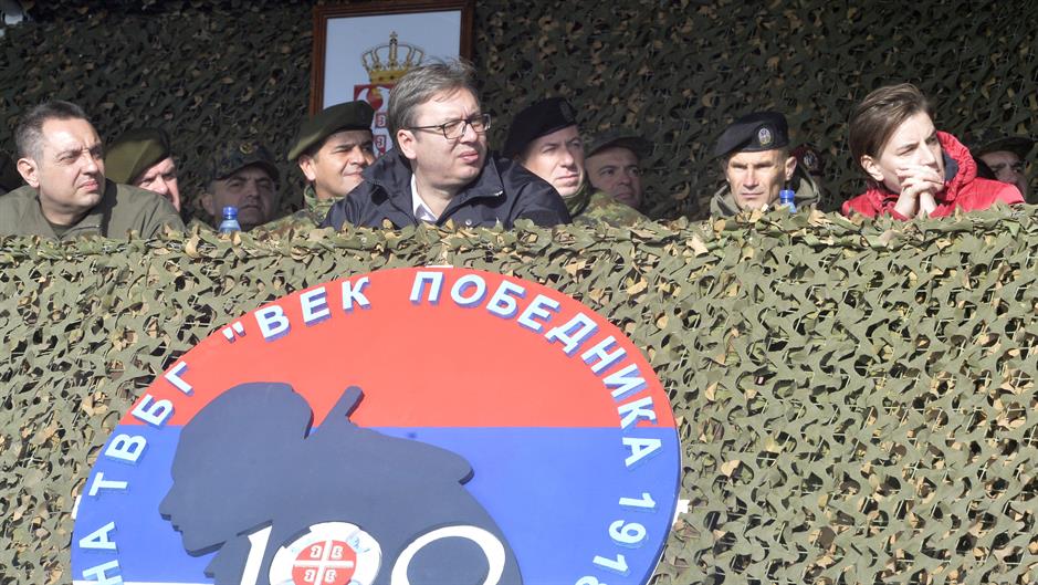 vojna vežba, Vučić, Brnabić, Vulin