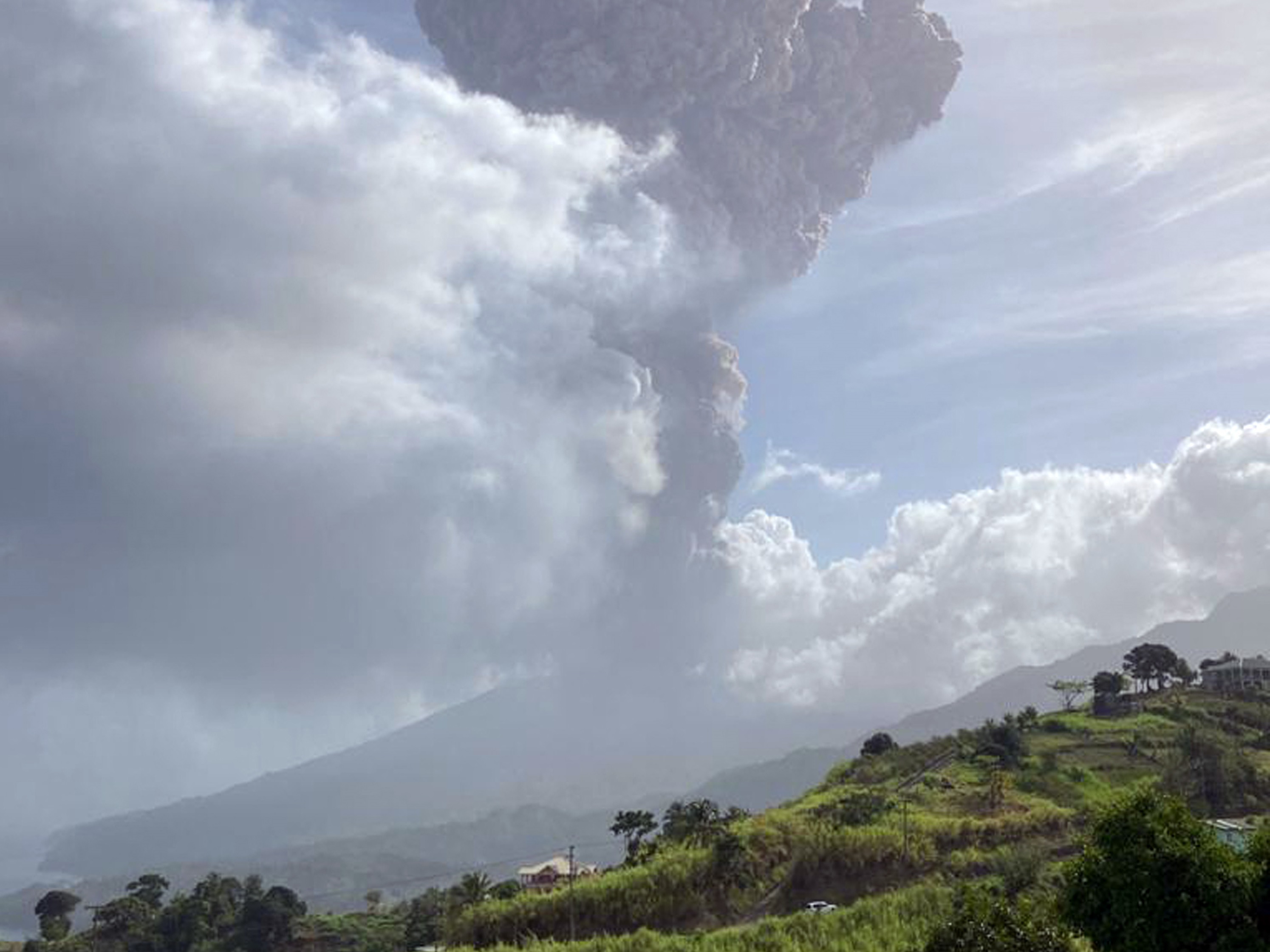 St Vincent, vulkan, erupcija