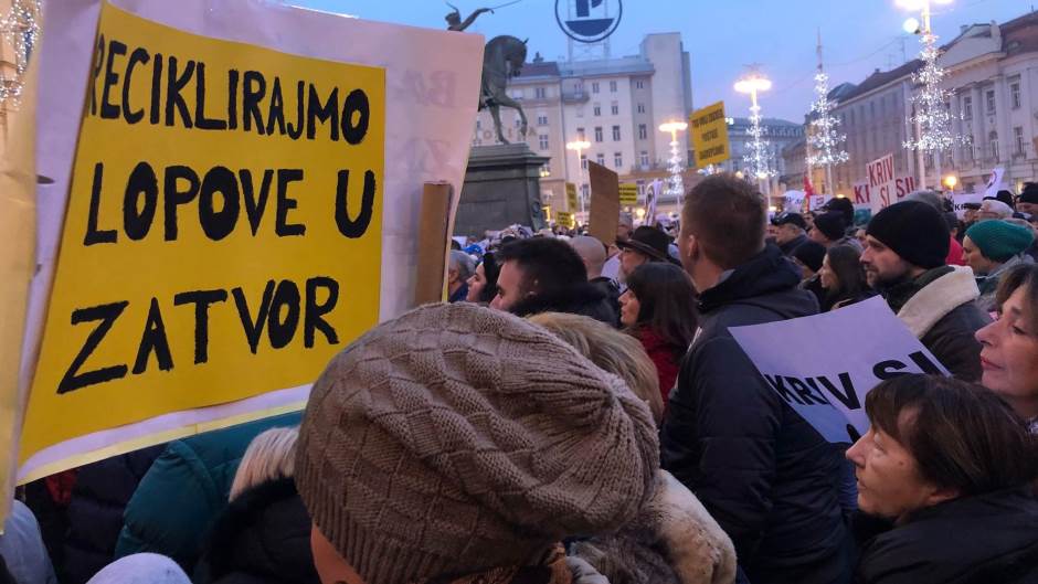 Zagreb prosvjed milan bandić