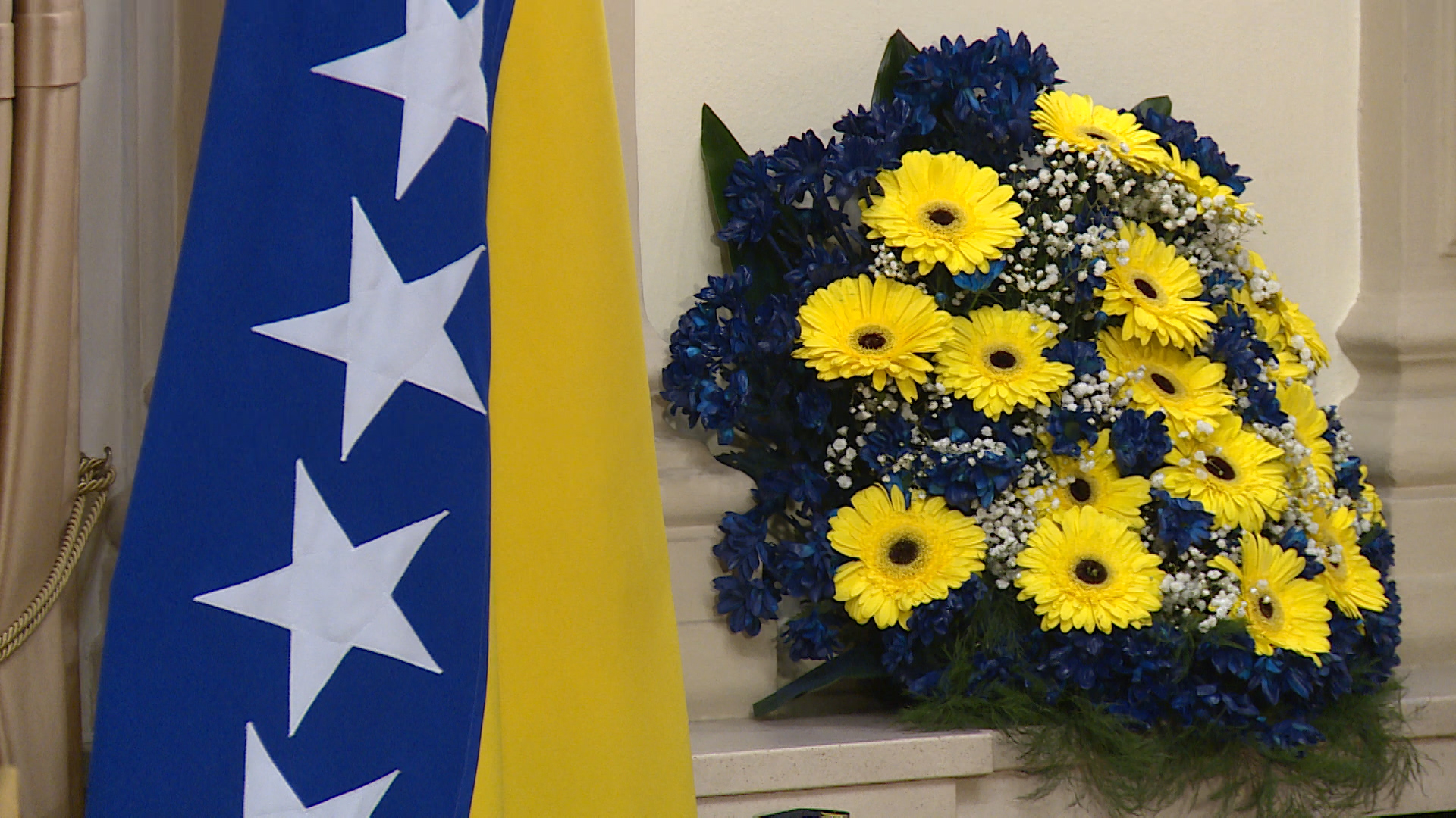 Zastava cvijeće Dan državnosti Predsjedništvo svečani prijem