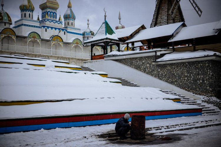 Moskva, Rusija, snijeg, snježna mećava, snježna oluja