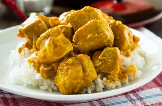 piletina, riža, curry