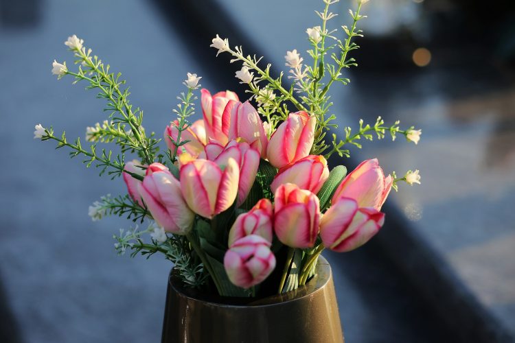buket, cvijeće, tulipani
