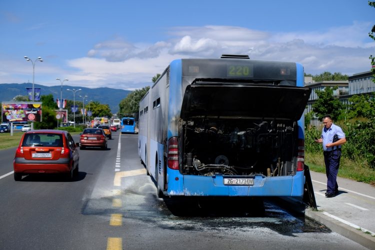 ZET, autobus, požar, Zagreb