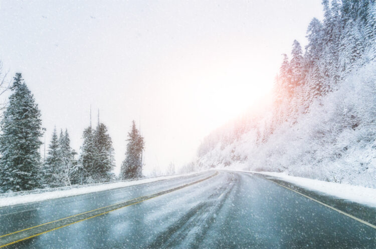 snijeg, zima, zimski uvjeti, cesta, poledica