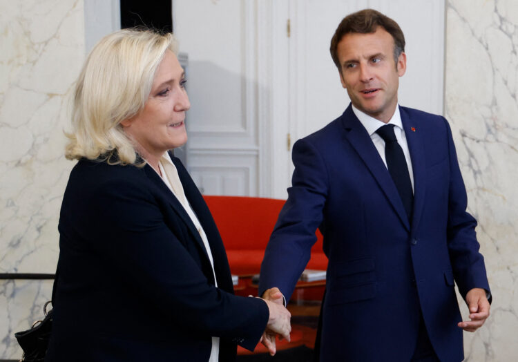 marine le pen i emmanuel macron