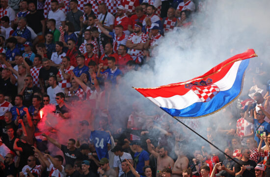 Hrvatski navijači na utakmici