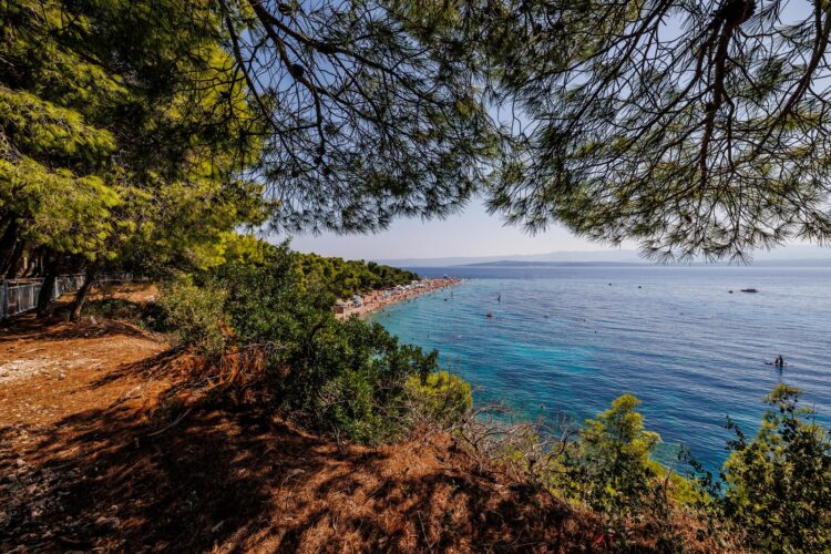 gužva na plaži zlatni rat u bolu na braču